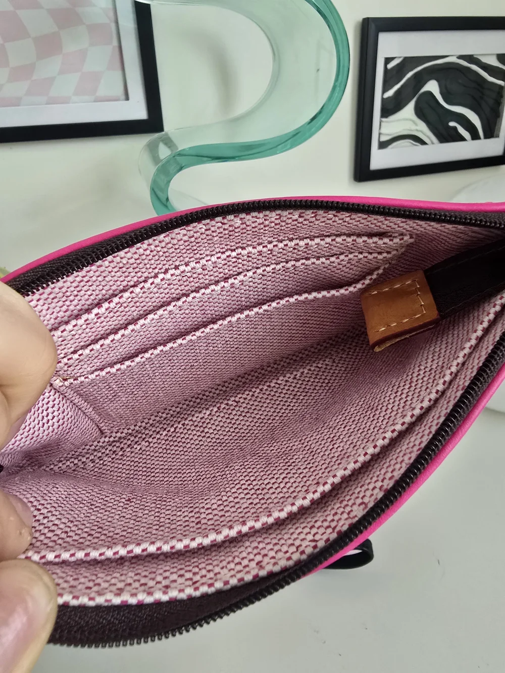 Dooney & Bourke Hot Pink Leather Wallet / Clutch